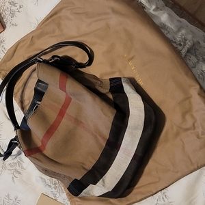 Ashby Medium Canvas/ Calfskin Hobo Bag